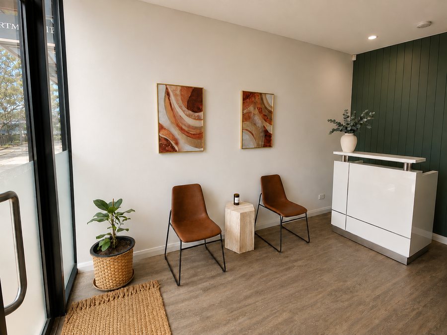 Reception area at Southwest Beauty Co. beauty studio in Margaret River